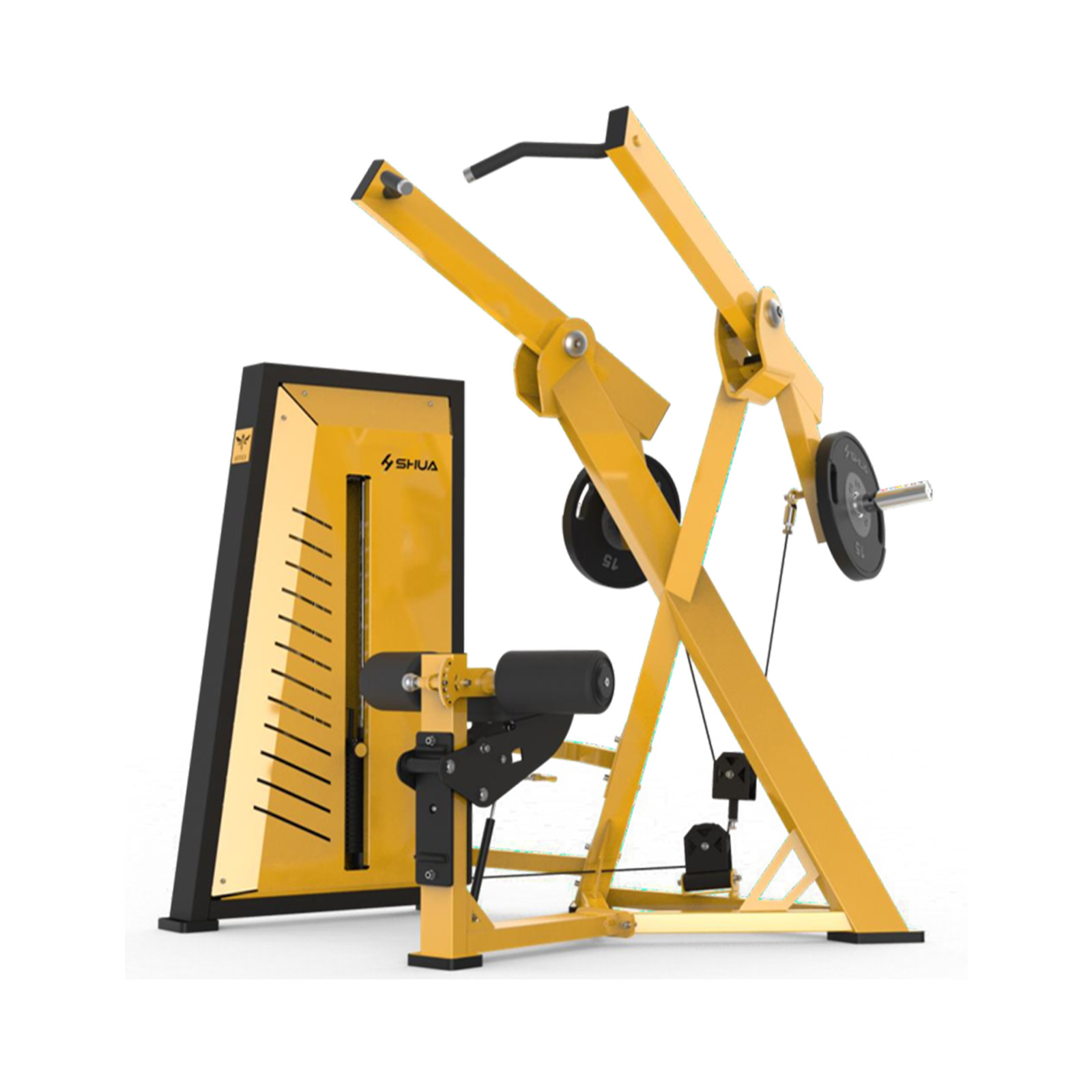 舒华斜式坐姿划船训练器78系列健身房健身器材 sh-g7804